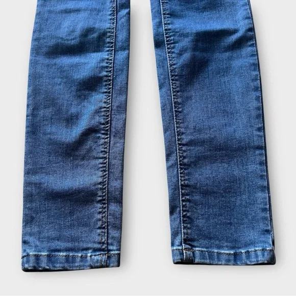 Massimo Dutti Boho Flower Embroidered High Waisted Stretch Skinny Jeans Size 4 - Picture 6 of 11